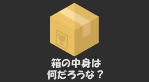 箱の中身は何だろうな？